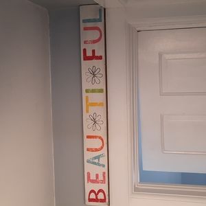 BEAUTIFUL Box Sign Wall Art Home Decoration Bright Cheerful Happiness Any Room